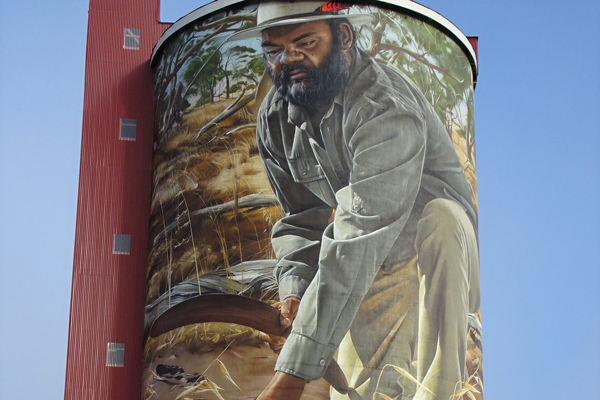 Silo art in Horsham